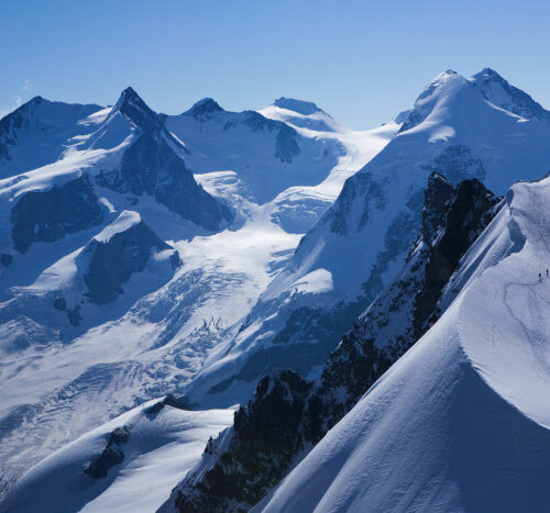 Switzerland. get natural. Valais. View from Breithorn (4â€¿164 m) to the Monte Rosa with the Dufourspitze (4â€¿634 m), Switzerlands highest Peak.

Schweiz. ganz natuerlich. Walliser Alpen. Blick vom Breithorn (4â€¿164 m) zum Monte Rosa mit der Dufourspitze (4â€¿634 m), der hoechsten Bergspitze der Schweiz.

Suisse. tout naturellement. Valais. Vue du Breithorn (4â€¿164 m) vers le Monte Rosa et la Pinte Dufour (4â€¿634 m), point culminant de la Suisse.

Copyright by: Switzerland Tourism - By-Line: swiss-image.ch / Christof Sonderegger